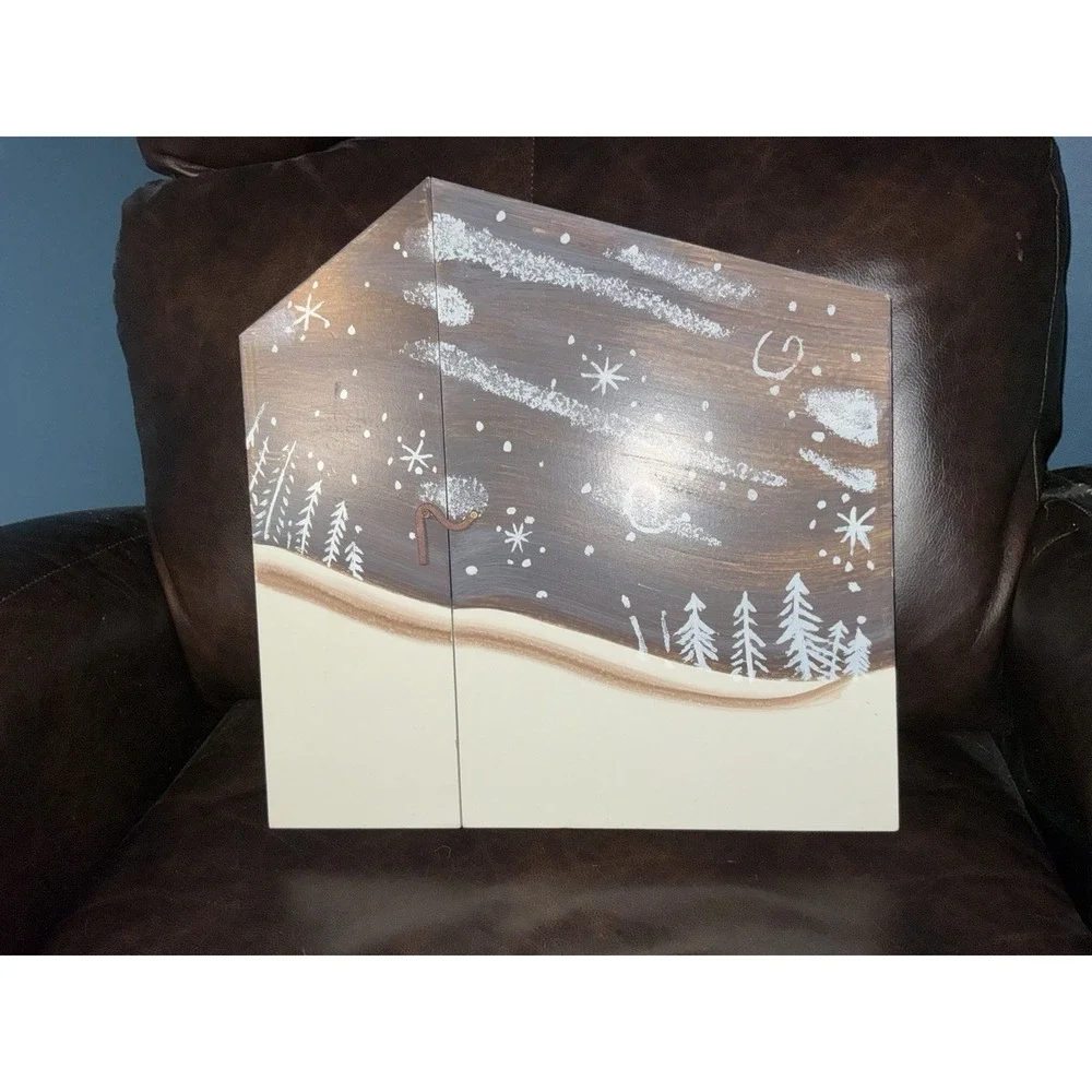 Flurryville Nativity‎ Living Quarters Snow Family Creche 8 Piece Christmas 14x14